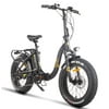 Folding Electric Bike Adults with 750W BaFang Motor E-Bike Bicycle 48V Lithium Battery 20" Fat Tire Snow Beach City Ebikes Foldable Electric Bikes UL Certified