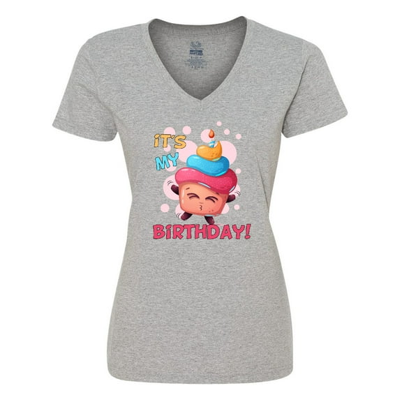 Inktastic It's My Birthday Women's V-Neck T-Shirt