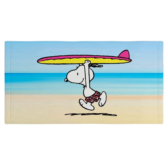 Peanuts Snoopy Cotton Beach Towel, 30" X 60"