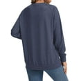 thumbnail image 4 of TEMEFON Women's Crewneck Sweatshirts Lightweight Long Sleeve Tunic Tops Cute Pullover Shirts, 4 of 5