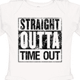 thumbnail image 4 of Inktastic Straight Outta Time out Boys or Girls Long Sleeve Baby Bodysuit, 4 of 5
