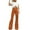 Orange, variant on Cute Distressed Pants Full Length Pants Women's Fashion Slim Fit Comfortable Solid Color Pocket Casual Flared Pants Bootcut Pants for Ladies