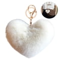 thumbnail image 3 of Coofit Key Chain Fashion Heart Shape Pom Pom Handbag Pendant Purse Charm Phone Charm, 3 of 6