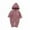 Pink, variant on Mikilon Winter Newborn Baby Boy/Girl Solid Romper Unisex Infants Hooded Outfit Clothes Knit Button Down Jumpsuits