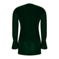 thumbnail image 7 of Busydd Womens Dresses Trendy Sequin Solid Color Prom Dresses Round Neck Long Sleeve Dress for Women M, 7 of 7