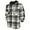 Green/Black/Grey, variant on Men's Plaid Flannel Hoodie Heavy Full Zip Up Long Sleeve Warm Hooded Jacket, Green/Black/Grey, M
