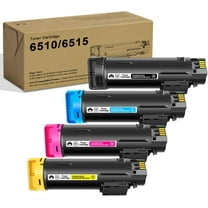 6510 / 6515 Extra High Capacity Toner CartridgeReplacement for Xerox Phaser 6510, WorkCentre 6515 Printe 4-Color Set (1 Black 1 Cyan 1 Magenta 1 Yellow)