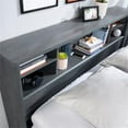 thumbnail image 6 of Pemberly Row Contemporary Full/Queen Headboard in a Denim Oak, 6 of 11