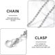 thumbnail image 4 of Cadena de cintura de cristal brillante con diamantes de imitación Yuxing plateada para verano, 4 of 4