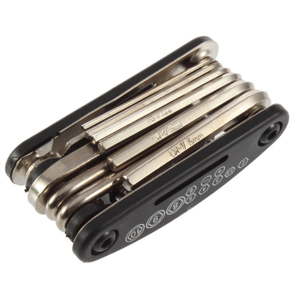 FLINT- Portable Bike Cycling Repair Tool Set Kits 16 In 1 Multi-Function Steel New