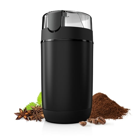 mainstays electric coffee grinder, one-touch coffee bean grinder with stainless steel blades, new