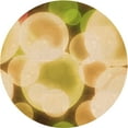 thumbnail image 1 of Ahgly Company Machine Washable Indoor Round Transitional Chrome Gold Yellow Area Rugs, 5' Round, 1 of 7