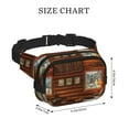thumbnail image 4 of Balery Log Cabin Inside Mochila Cinturón para Mujeres y Hombres, Bolsa de Cintura Impermeable de Doble Capa con Correa, 4 of 9