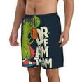 thumbnail image 2 of Bixox Men's Dinosaur Basketball Player printing Casual Classic Fit Short Summer Beach Shorts, 2 of 6