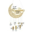 thumbnail image 3 of Decoración de pared, colgante de luna dorada de madera para Eid Ramadán musulmán, colgante hueco de madera para Eid Ramadán, diseño aerodinámico, 3 of 8