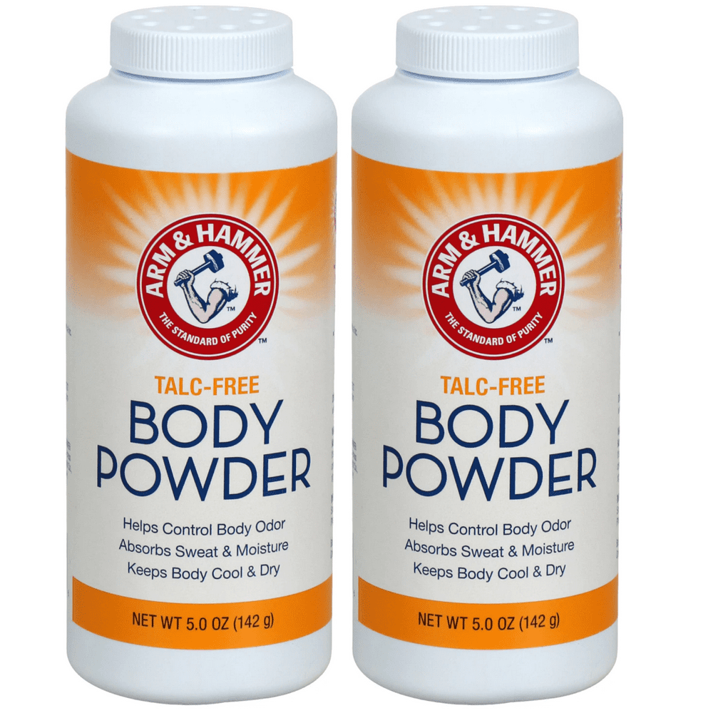 2 Pack Arm & Hammer TalcFree Body Powder, 5 oz. ,each