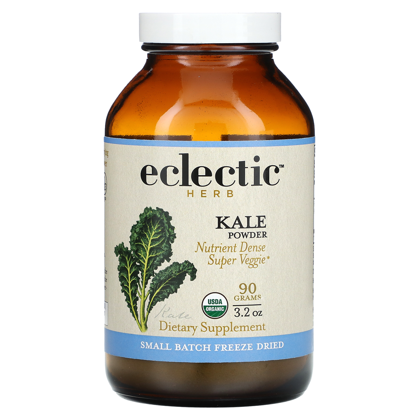 Eclectic Institute Kale Powder Raw Fresh FreezeDried 90 Grams