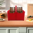 thumbnail image 4 of Houderco Caja Para De Bebida Roja De Plástico Con Mango Para Uso Y Reuniones, 4 of 6