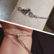 thumbnail image 4 of Pulsera de plata del gato y del encanto que abraza la pulsera brillante del gato del animal doméstico de la pulsera del cordón del diseño de la pulsera, 4 of 8