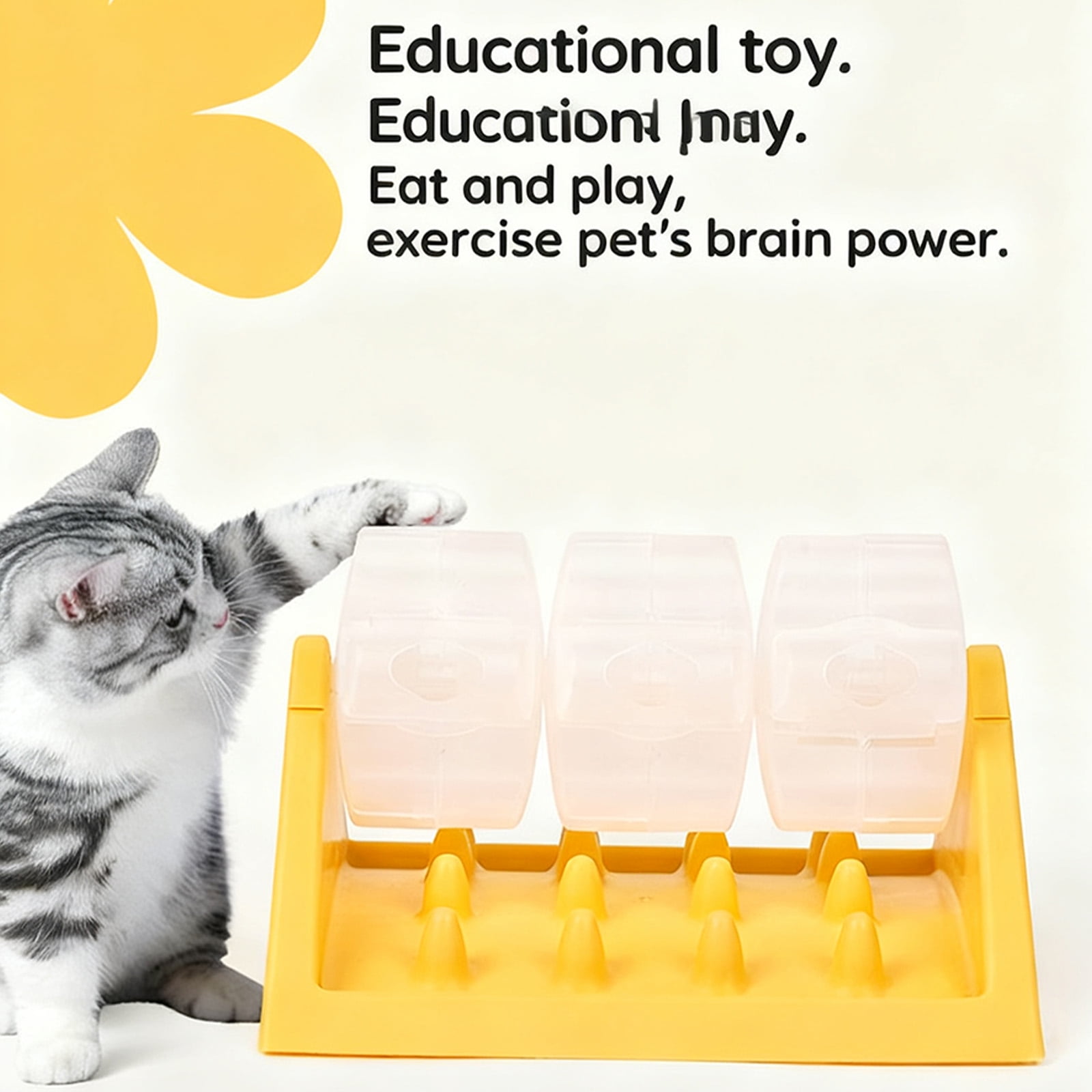Cognitive Enrichment Rolling Dog Feeder Toy Customizable Opening NonSlip Base Interactive Treat Dispenser Puzzle Activity