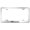 Chrome, variant on Honda Laser Etched Script Stainless Steel Wide Body License Plate Frame (Black)