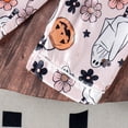 thumbnail image 4 of Tfken Halloween Girls Pajama Sets 2 Piece Sleepwear Nightwear Festival Pumpkin Print Pajamas Shirts With Pants Set Homewear Long Sleeve Autumn Teen Comfortable Loungewear Outfit Size 3-4 Years Pink, 4 of 6