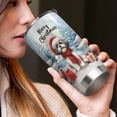 thumbnail image 4 of Merry Christmas Shih Tzu Enjoys Woofmas Winter Xmas Holiday 20oz Stainless Steel Tumbler Insulated Cup with Lid Lion Dog Lover Gifts - 02022, 4 of 5