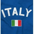 thumbnail image 2 of Italian Flag Italy Soccer Fan Pride Womens Slim Fit Graphic Tee Brisco Brands S, 2 of 5