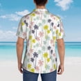 thumbnail image 6 of Daiia Hawaiian Coconut Tree Hawaiian Shirt for Men Gentle Cotton Regular Short Sleeve Casual-X-Large, 6 of 9