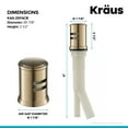 thumbnail image 4 of KRAUS Dishwasher Air Gap in Spot Free Antique Champagne Bronze, 4 of 8