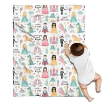 Fantasy Princess Pattern Blanket,Comfortable Soft Flannel Throw Blanket,All Season,Warm Lightweight Blankets for Sofa Bed Couch Living Room Chair,30"x40"