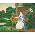 thumbnail image 2 of Sarah P. Wells 24x20 Gold Ornate Framed and Double Matted Museum Art Print Titled - Woman in a Garden (19th Century), 2 of 4