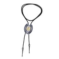 thumbnail image 3 of Elegante Bolo Tie de vaquero occidental con colgante Camisa de cuerda de cuero s Joyas para vestidos Accesorio de ropa de baile , M M M Sunnimix Corbata de hombre, 3 of 8