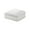 Cream, variant on Meridian Furniture Serene Navy Durable Linen Fabric Deluxe Ottoman