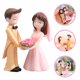 thumbnail image 2 of 2 pares de figuras de pareja románticas, micropaisaje, decoración, modelo de pareja romántica, 2 of 7