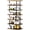 Black+rustic Brown-7 Tier-double Row, variant on 7 Tier-Single Row White+sonoma Oak Shoe Rack, Vertical Slim Free Standing Storage Organizer for Entryway Bedroom Closet