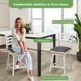 thumbnail image 6 of Resenkos 360° Swivel Bar Stools with Rubber Wood Frame and Ergonomic Backrest and Footrest-25 inches, Bar Height Stools, Bar Stools for Kitchen Island for Kitchen, Dining Room, 6 of 6