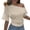 C152/Beige814, variant on Rggeeun Women Tee Shirts Solid Color One Shoulder Short Sleeve Shirred Slim Fit Lightweight for Summer Outdoor Picnics Leisure Tees,Purple,L