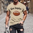 thumbnail image 2 of Mens Shirts Short Sleeve Casual,Mens Short Sleeve Football T Shirts Game Day Graphic Tee Tops Sport Season Crewneck Pullover Shirt, 2 of 5