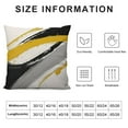 thumbnail image 5 of PIKWEEK Black Gold Throw Pillow Covers Modern Abstract Art Pillowcase Minimalist Ink Line Cushion Covers Decorative Square Pillow Case for Sofa Bed Living Room,, 5 of 5