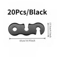 thumbnail image 4 of A set of 20 Tensioner Aluminum Alloy Camping Tent Rope Adjuster Guyline Aluminum Cord Adjusters Tensioners Wind Rope Buckles for Camping Hiking Backpacking Outdoor Activity (Black) - Home Improvement., 4 of 6