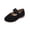 Black, variant on Girls Loafers Solid Flat Soft Sole Princess Casual Shoes Summer