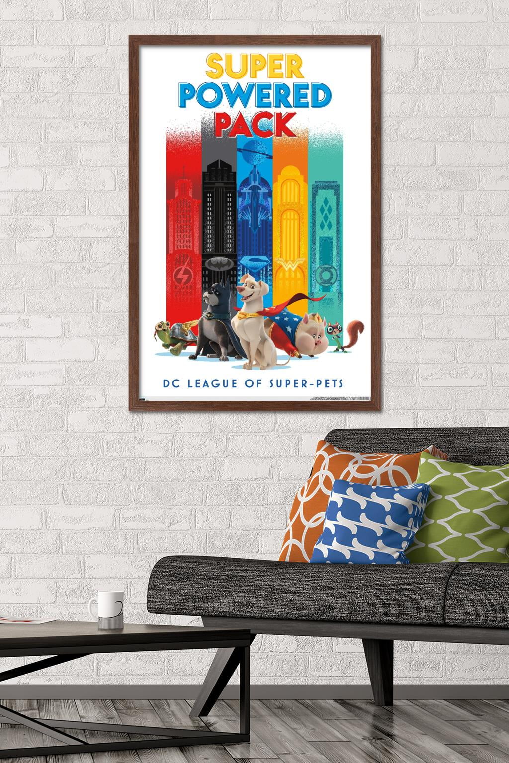 DC League of Super-Pets - Skyline Wall Poster, 22.375" x 34" Framed