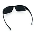 thumbnail image 6 of Mens Yellow Mirror Half Rim Sport Wrap Plastic Sunglasses Shiny Black, 6 of 6