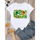 thumbnail image 2 of Lucky Charm Letter Print T-Shirt, Three-Leaf Clover Rainbow T-ShirtFather's Day, Mother's Day, New YCamisetas de verano para mujer, manga corta, cuello redondo, casual, lindo, con gráficos, camisetas, 2 of 7