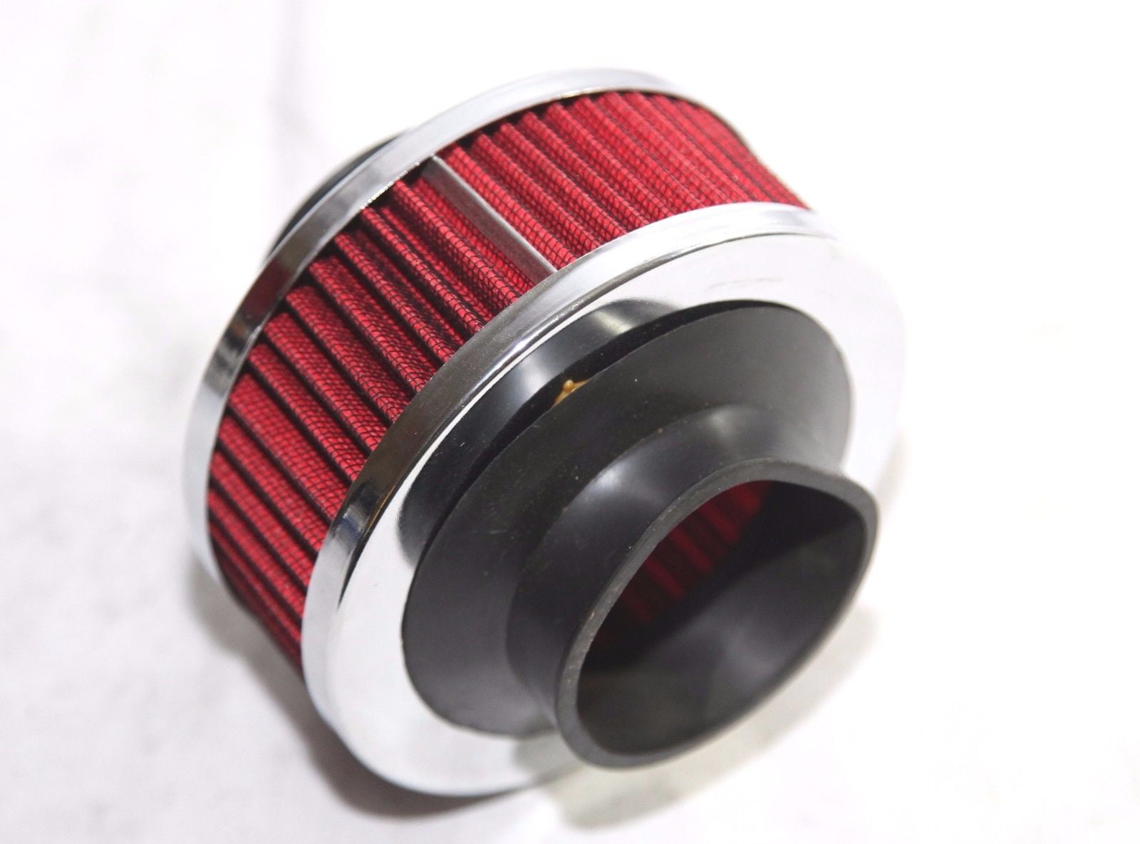 Universal 3/" Performance Cold Air Intake Bypass Filter Valve Pipe Rubber RED
