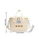 thumbnail image 2 of Bolsa de pañales para mamá | Bolsa de viaje de lona aislante para bebés con múltiples compartimentos, bolsillos de malla, correa de hombro ergonómica y ligera, impermeable y resistente a las manchas, 2 of 6