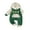 Green, variant on BemeyourBBs Newborn Baby Boys Girls Christmas Outfit Gingerbread Man Romper Christmas Long Sleeve Pocket Hooded Jumpsuit