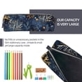 thumbnail image 5 of Cauagu Mystical Underwater Coral Scene Print Leather Pencil Pen Case - Stationery Bag Portable Stationery Bag Big Capacity Pencil Pouch Cosmetic Organizer Bag for Men & Women, 5 of 7