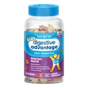 Pack of 4 Digestive Advantage Kids Daily Probiotic Gummies - 60 ct - Package may vary
